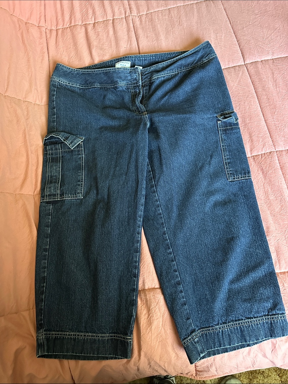 Covington Blue Denim Capri Pants